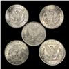 Image 2 : (5) Morgan Dollars UNCIRCULATED