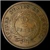Image 2 : 1866 Two Cent Piece NEARLY UNCIRCULATED