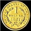 Image 2 : 1851 Rare Gold Dollar UNCIRCULATED