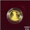 Image 1 : 2021-W Gold $5 Eagle .10ozt -Proof w/ Cert.