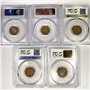 Image 2 : 1898-1903 Set (5) Indian Head Cent PCGS-AU55