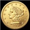 Image 1 : 1861 $2.50 Gold Quarter Eagle UNCIRCULATED