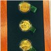 Image 2 : 2013 (3) Natura Colr. Set Coins .10oz - w/ Cert.