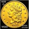Image 1 : 1839-O $2.50 Gold Quarter Eagle UNCIRCULATED