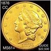 Image 1 : 1876-CC $20 Gold Double Eagle UNCIRCULATED