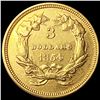 Image 2 : 1854 $3 Gold Piece UNCIRCULATED