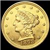 Image 1 : 1893 $2.50 Gold Quarter Eagle UNCIRCULATED