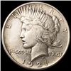 Image 1 : 1921 High Rellief Silver Peace Dollar CLOSELY UNC