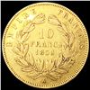 Image 2 : 1856-A French 10 Francs NEARLY UNCIRCULATED
