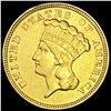 Image 1 : 1854 $3 Gold Piece CLOSELY UNCIRCULATED