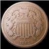 Image 1 : 1865 Two Cent Piece ABOUT UNCIRCULATED
