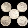 Image 2 : (5) Monroe Half Dollars UNCIRCULATED