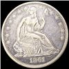 Image 1 : 1861 Seated Liberty Half Dollar CLOSELY UNC