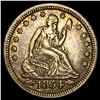 Image 1 : 1854 Arrows Seated Liberty Quarter CLOSELY