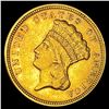 Image 1 : 1856 $3 Gold Piece CLOSELY UNCIRCULATED