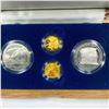 Image 2 : 1987 (4) Constitution Silver $1 & Gold $5 Set -