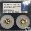 Image 1 : 2021-W Gold $ T1 & 2 Eagle Set NGC-PF70 Ultra CAM