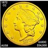 Image 1 : 1872-CC $20 Gold Double Eagle CHOICE AU