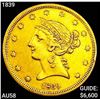 Image 1 : 1839 $5 Gold Half Eagle CHOICE AU