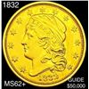 Image 1 : 1832 $2.50 Gold Quarter Eagle UNCIRCULATED+