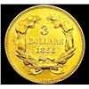 Image 2 : 1855 $3 Gold Piece UNCIRCULATED