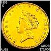 Image 1 : 1855-D TY2 Rare Gold Dollar CHOICE AU