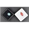 Image 1 : #22-NATURAL  ETHIOPIA OPAL 1.46CT&  GARNET 3.47CT
