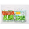 Image 1 : TWO NEW BAGS OF GREEN THEME BALLOONS