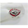 Image 1 : 8)  PINK SAPPHIRE AND WHITE TOPAZ 925 STAMPED