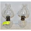 Image 1 : PAIR OF ANTIQUE COAL OIL LANTERNS