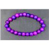 Image 1 : 103-#NATURAL PURPLE SIGILLATE BEAD BRACELET 8MM/7.