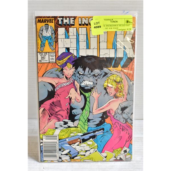 MARVEL INCREDIBLE HULK 347 COMIC 1ST JOE FIXIT marvel-incredible-hulk-347-comic-1st-joe-fixit