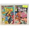 Image 1 : MARVEL THOR #411, 412 COMIC LOT, 1ST NEW WARRIORS