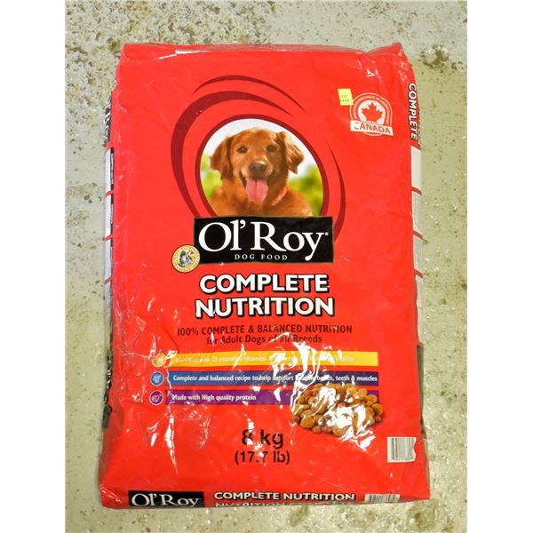8KG BAG OF OL #39 ROY DOG FOOD 8KG BAG OF OL #39 ROY DOG FOOD