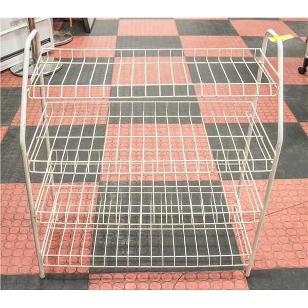 WHITE 4 TIER METAL SHOE RACK