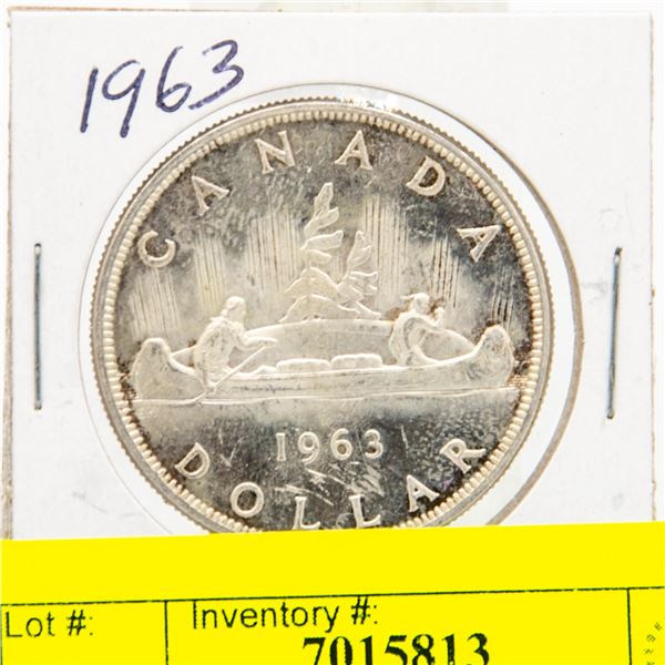 1963 CANADIAN SILVER DOLLAR