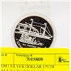 Image 1 : 1991 SILVER DOLLAR 175TH ANNIVERSARY OF THE