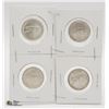 Image 1 : 4 X 1967 SILVER QUARTERS