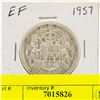 Image 1 : 1957 CANADIAN SILVER HALF DOLLAR