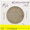 Image 1 : 1917 NEWFOUNDLAND SILVER HALF DOLLAR