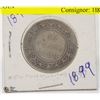 Image 1 : 1899 CANADIAN SILVER 50 CENT COIN