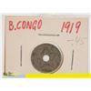 Image 1 : 1919 BELGIAN CONGO 5 CENTIMES