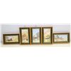 Image 1 : VINTAGE (5) MINATURE OIL PAINTING'S