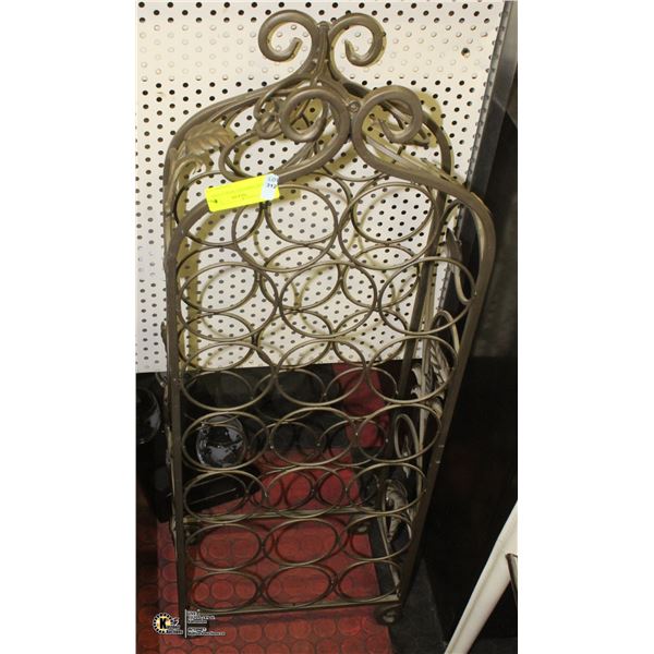 METAL 20 BOTTLE WINE STAND APPROX 34" TALL