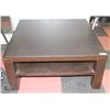 Image 1 : BLACK SQUARE COFFEE TABLE APPROX H-18" W-40" L-40"