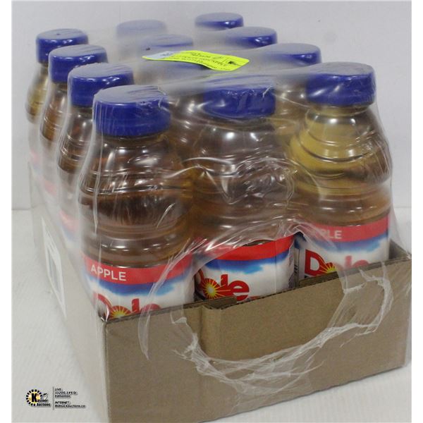 CASE OF 12 DOLES 100% APPLE JUICE,450ML BOTTLES