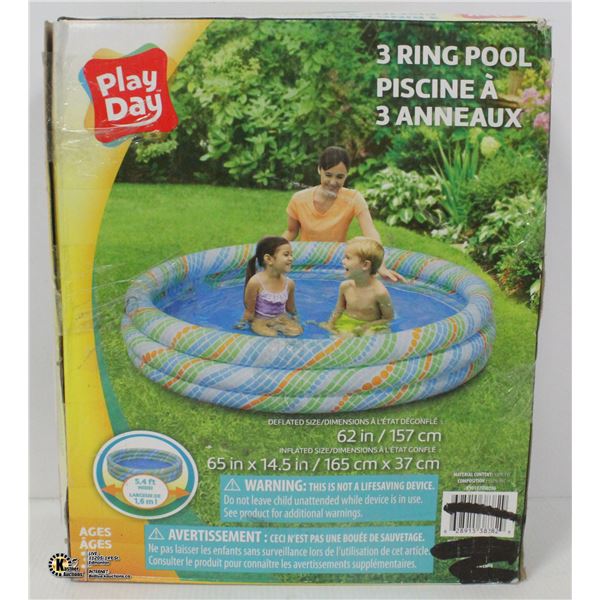 REPACKAGED 3RING KIDS BLOWUP POOL