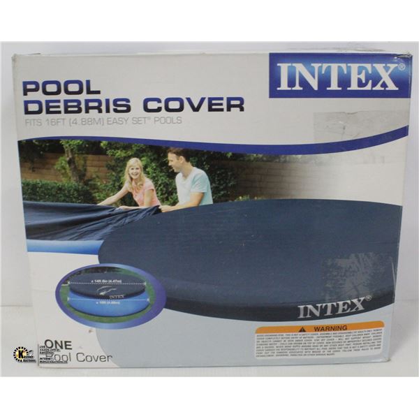 REPACKAGED INTEX POOL DEBRIS COVER FITS 16FT POOL