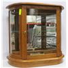 Image 1 : CURIO CABINET OAK APPROX W-33 X H-29 X L-13
