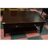 Image 1 : WOODEN COFFEE TABLE WITH STORAGE DRAWERS